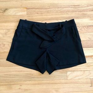 Cynthia Rowley Black Dress Shorts with Belt